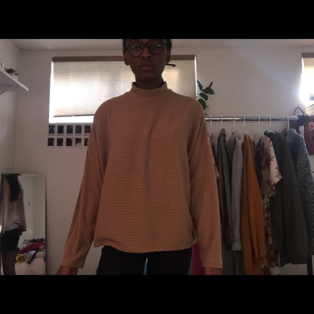 Tan f21 turtleneck